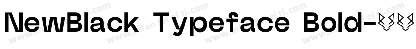 NewBlack Typeface Bold字体转换